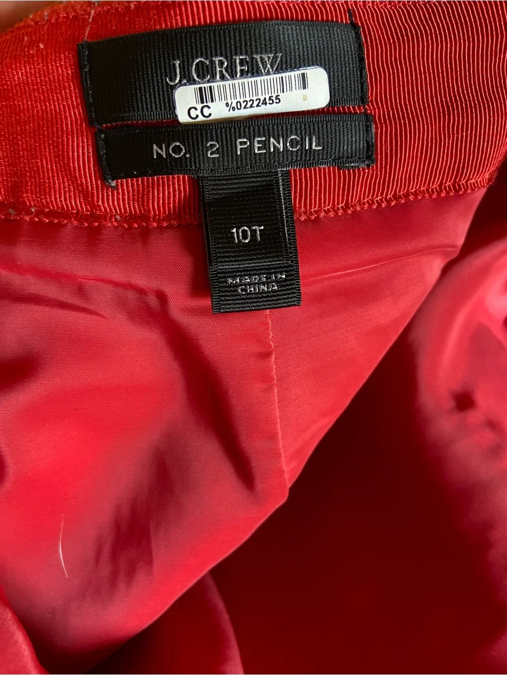 J. Crew Women’s 100% Wool No 2 Pencil Skirt Size 10T Coral Lined Office Work